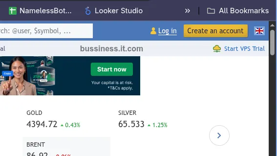 Create an account button at the top right corner of MQL5.com to register MQL5 account